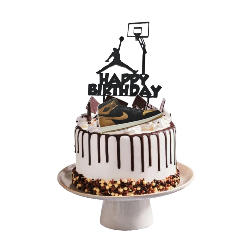 Jordan shoes topper for basketball-themed cakes